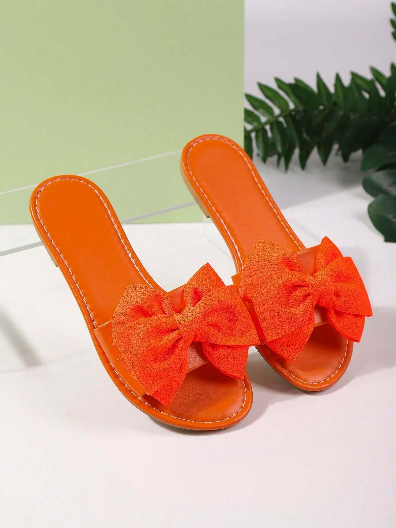 Axon Vibrant Orange Beach Slippers