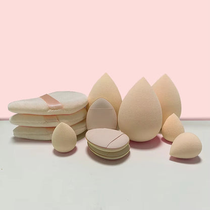 12Pcs Makeup Tool Set Size Size Giant Soft Makeup Egg Makeup Powder Suitable for Base Makeup Corner Makeup Setting Novice Makeup